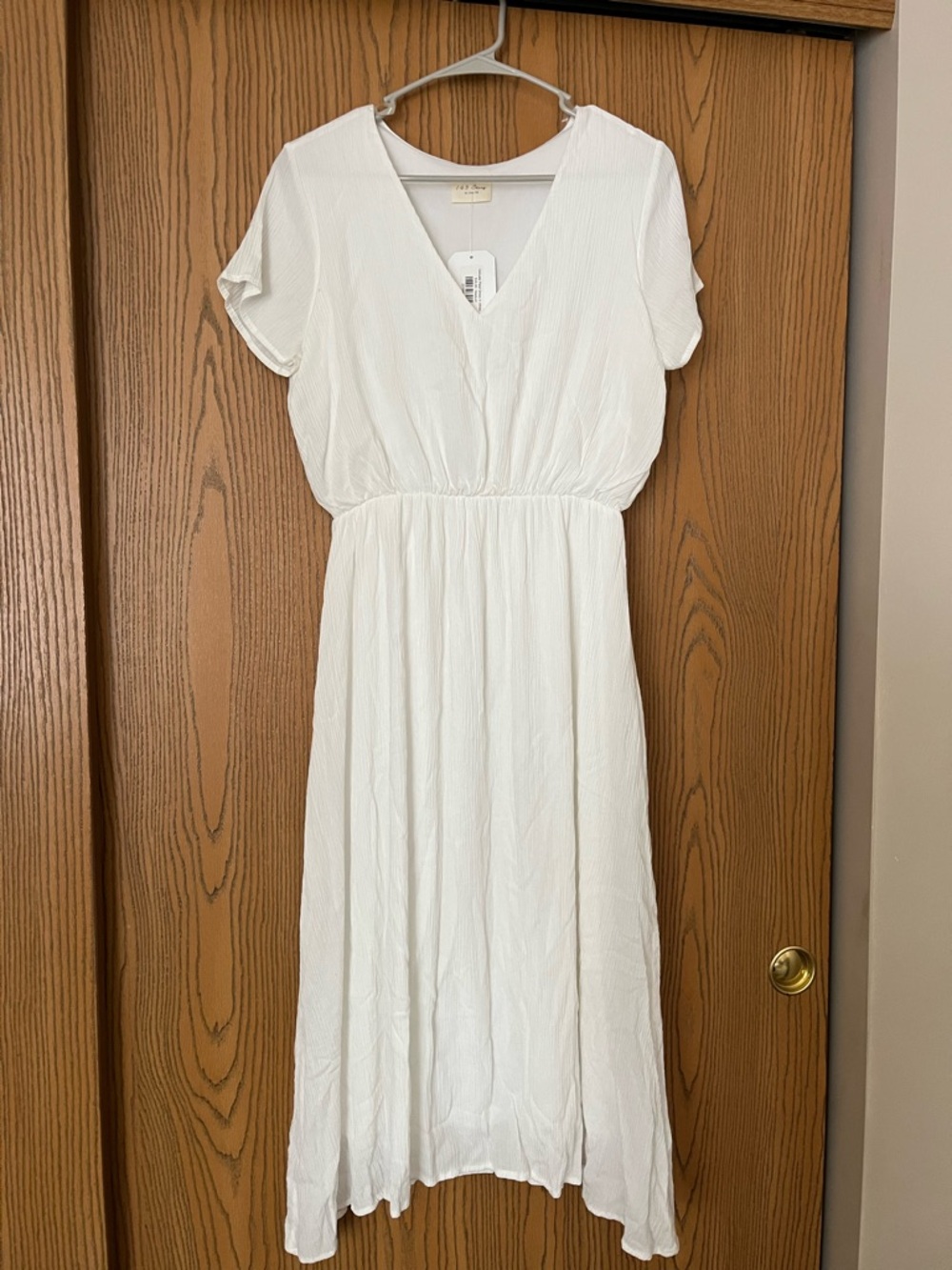 Women’s 143 Story By Line Up White Midi Delicate Petal Dress Cottage Core Size M